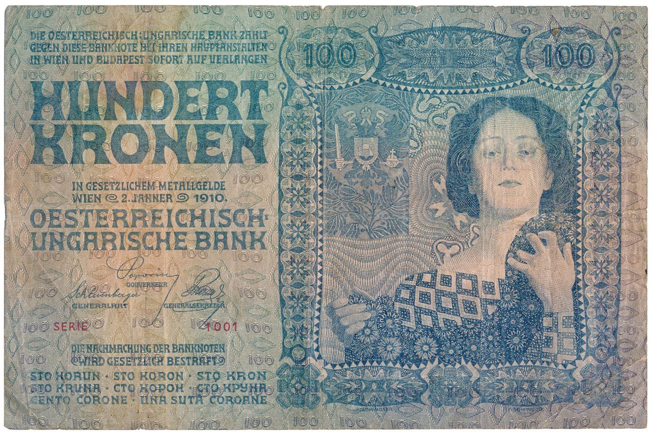 Banknot. Austria. Oesterreichisch-Ungarische Bank, 100 koron, Wiedeń